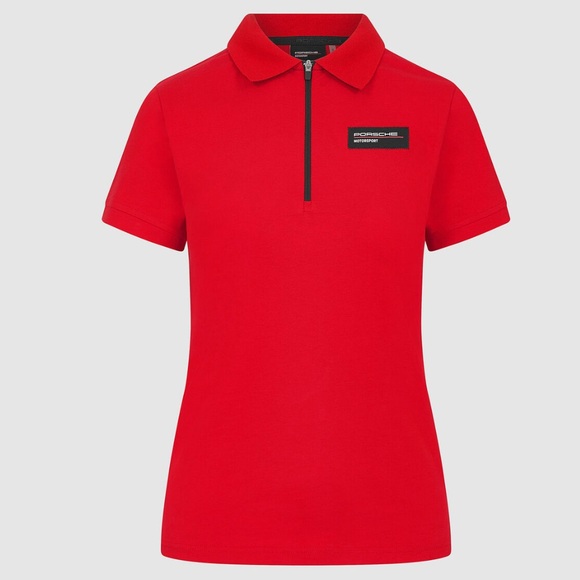 Porsche Motorsport Women’s polo, size M, Red - Picture 2 of 12